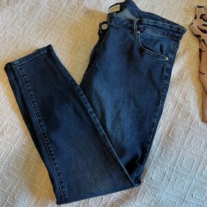 Eloquii Straight Leg Stretchy Jean, Dark Wash